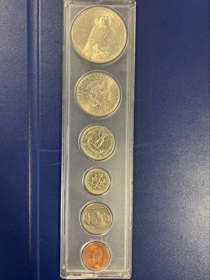 アメリカ銀貨まとめ 1922年 ピースダラー 1964年