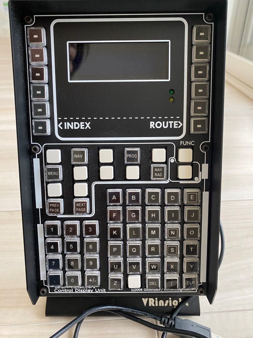 フライトシュミレーター　CDU パネル