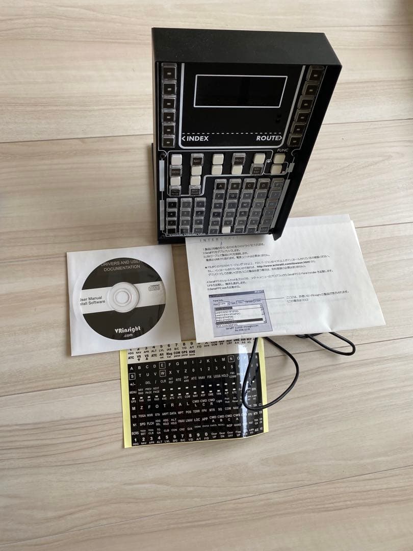 フライトシュミレーター　CDU パネル