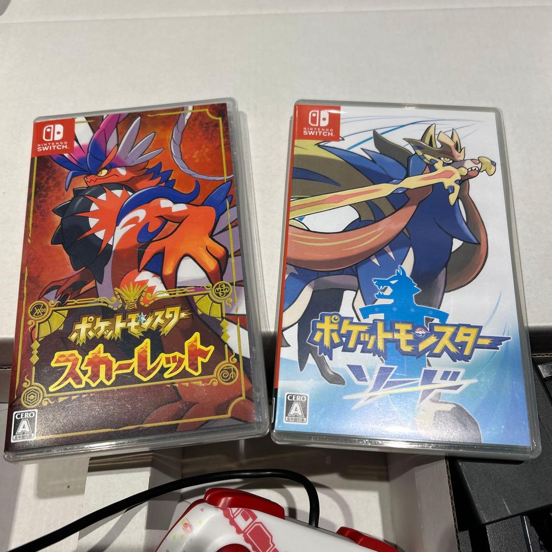 NintendoSwitch 本体　バッテリー強化版　連射コン　ポケモン2本