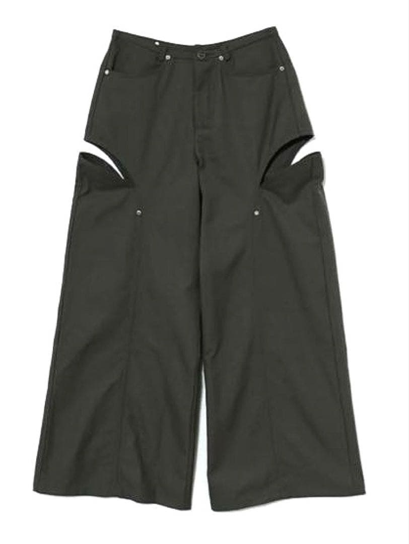 ♡美品♡theredthread/S cutting pants/black黒