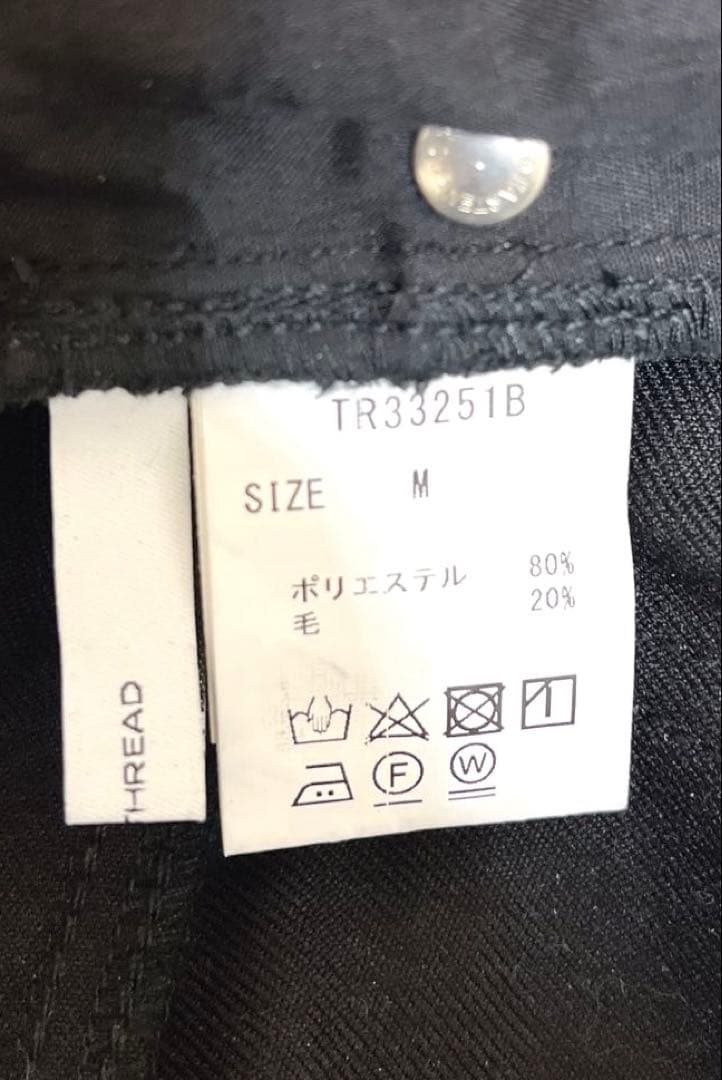♡美品♡theredthread/S cutting pants/black黒