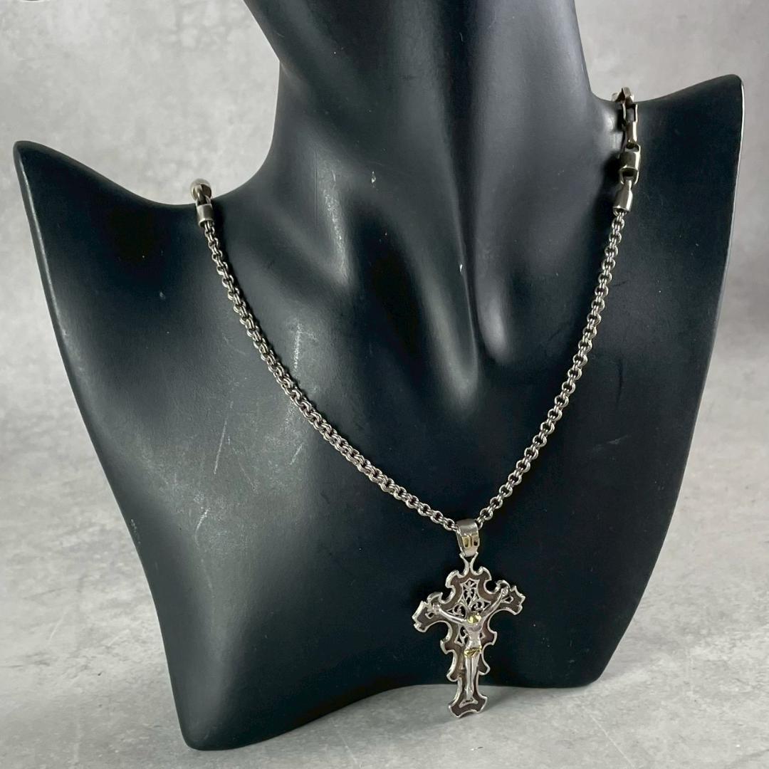 レア　箱付き・美品　ドルチェ&ガッバーナ　クロス　ネックレス　925 大きめ