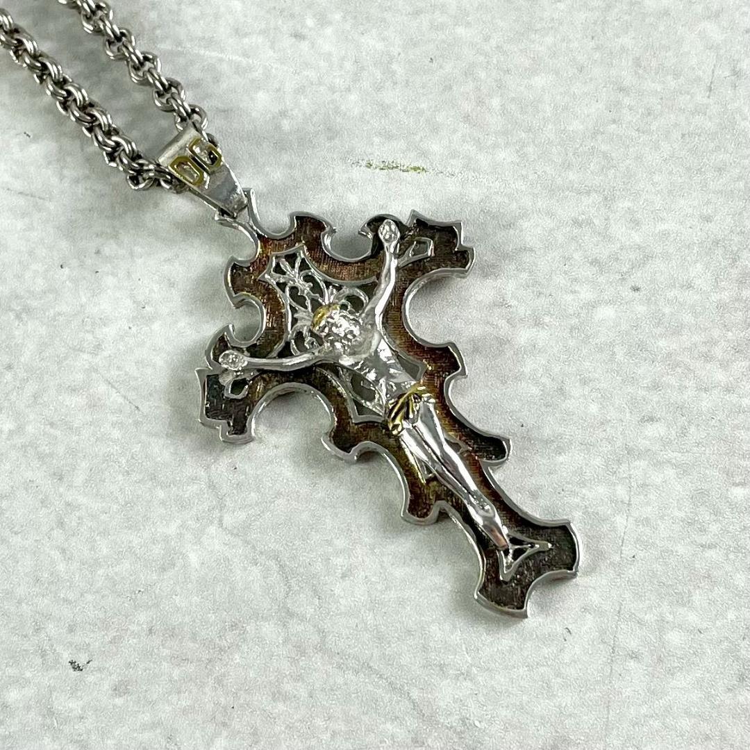 レア　箱付き・美品　ドルチェ&ガッバーナ　クロス　ネックレス　925 大きめ