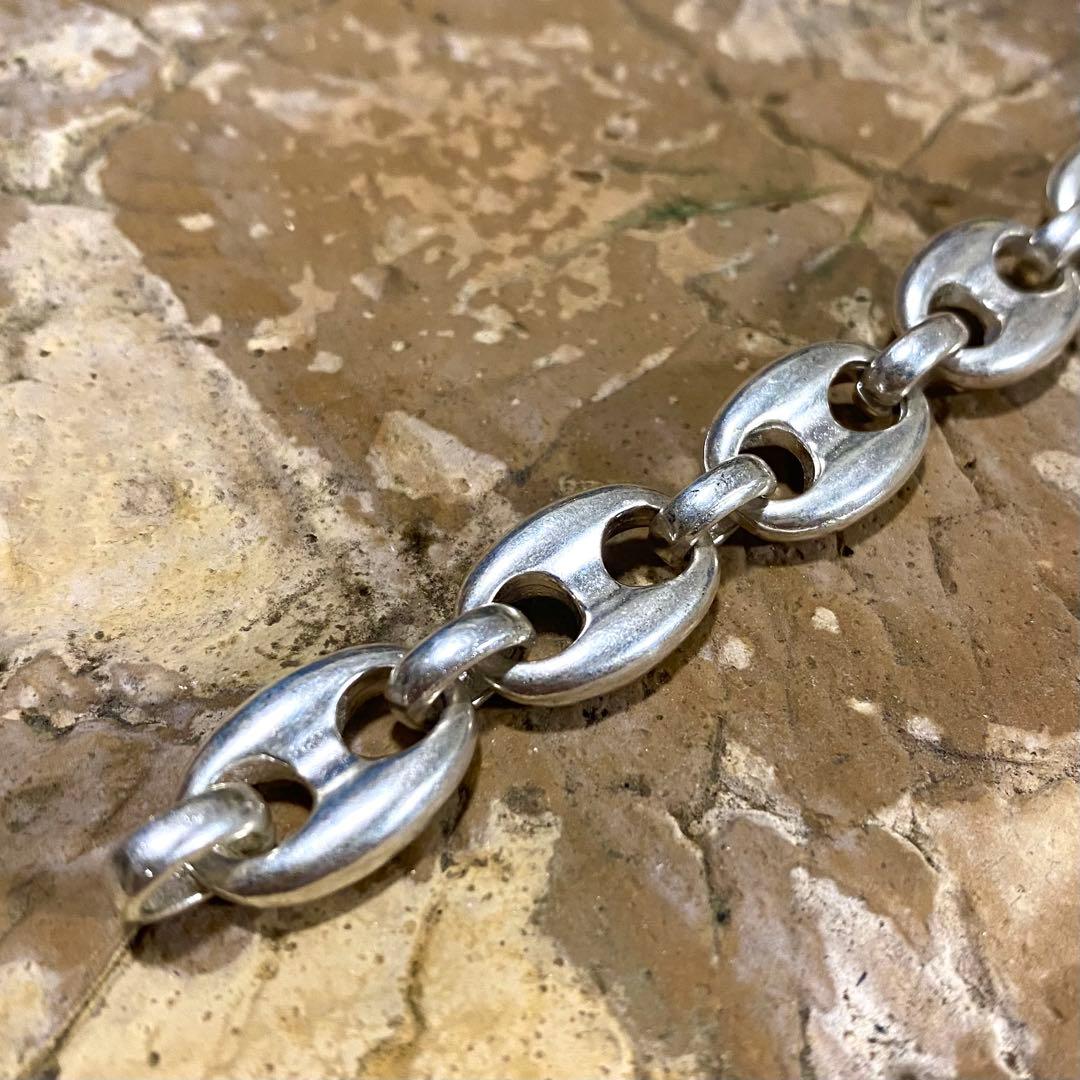 アンカー あずき シルバー925 ブレスレット シルバー チェーン w106