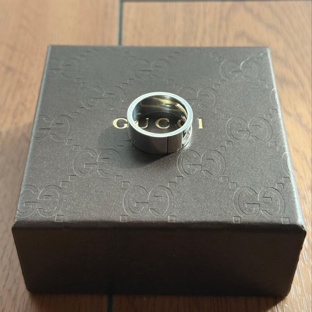 グッチ GUCCI ブランデッド G シルバー SV925 リング 16号