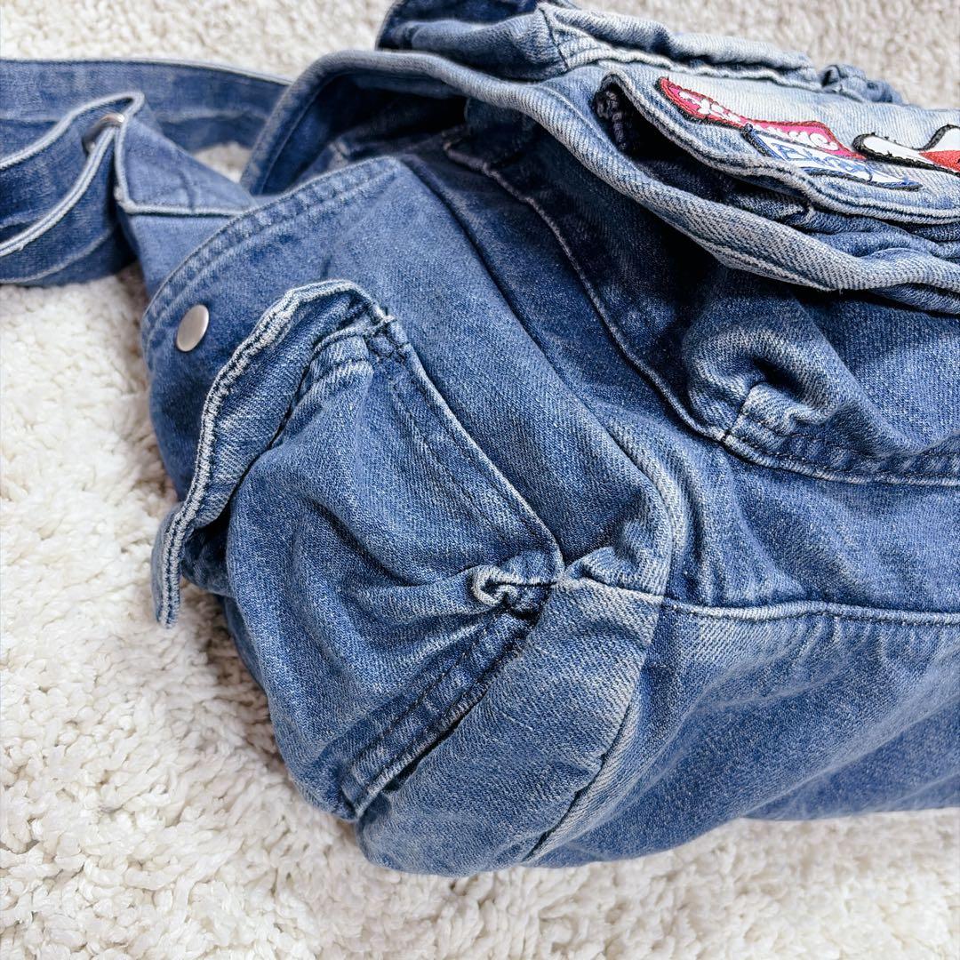 完売品✨XLARGE × Blu Boy ショルダーバッグ コラボ デニム 刺繍