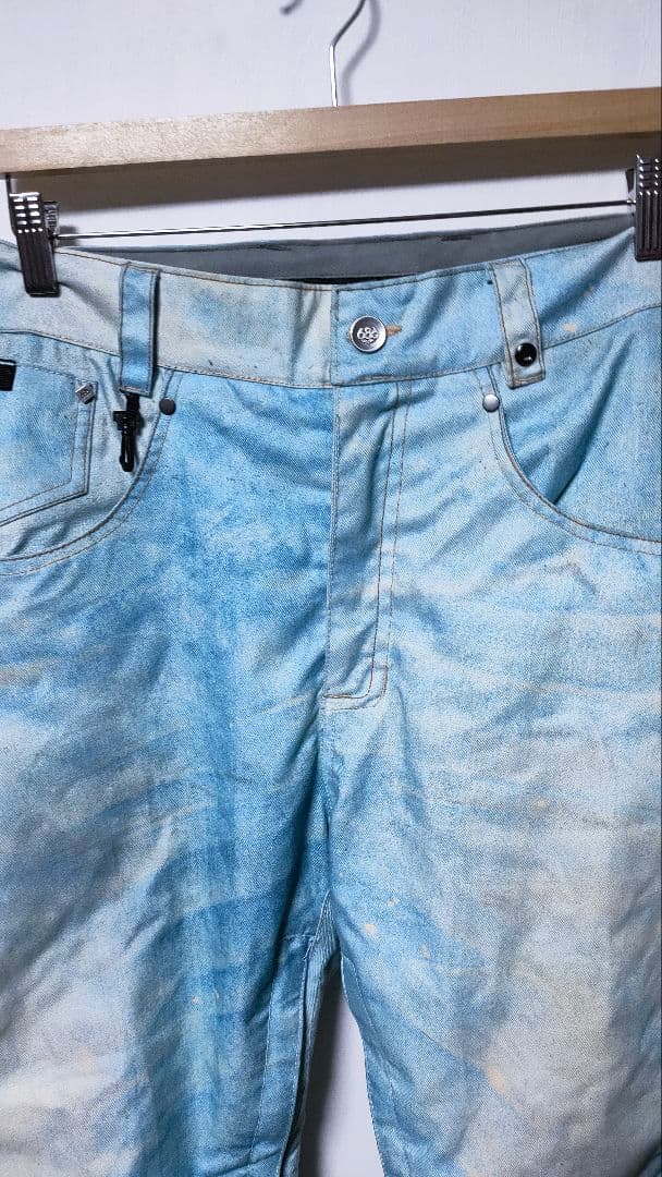 【686 ロクハチ】スノーボードウェアパンツ ズボン デニム柄 メンズ