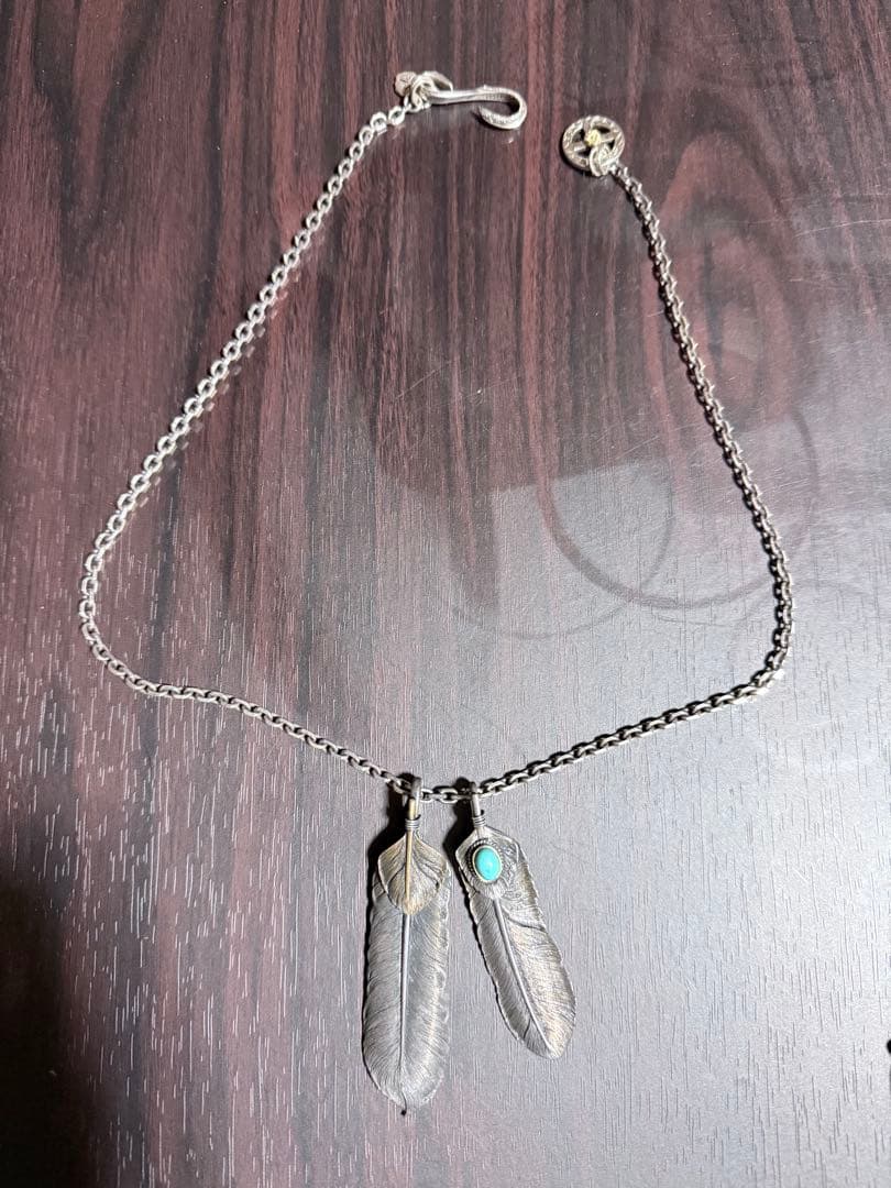 SAAD フェザーネックレス 925刻印