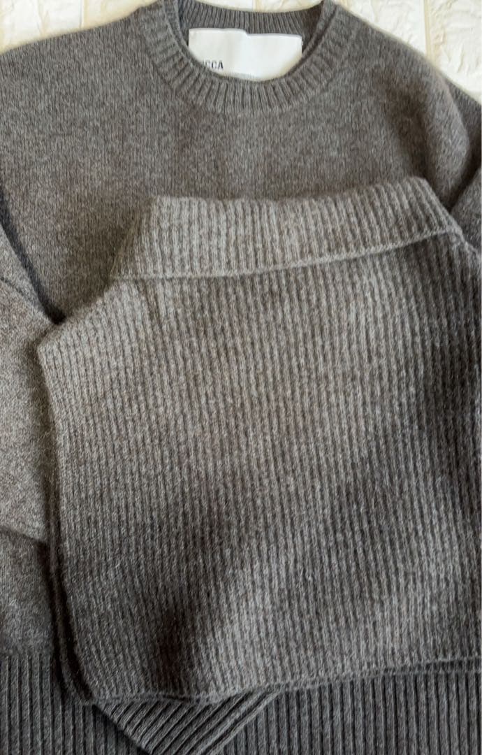TICCA ヤククルーネックプルオーバー ➕スヌード