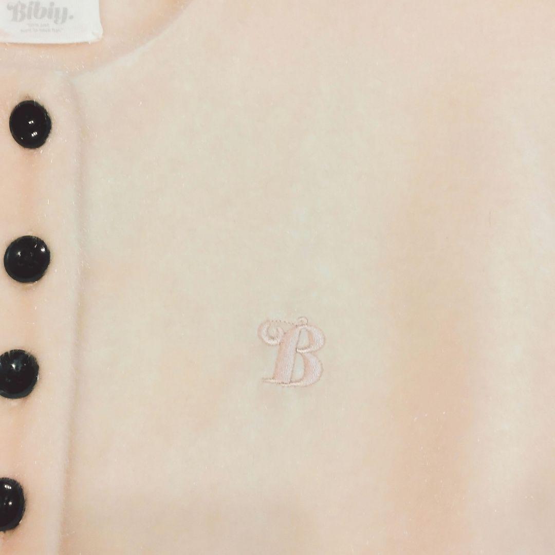 【美品】bibiy. ビビィ　ペプラムカーディガン ピンク M カットソー　長袖