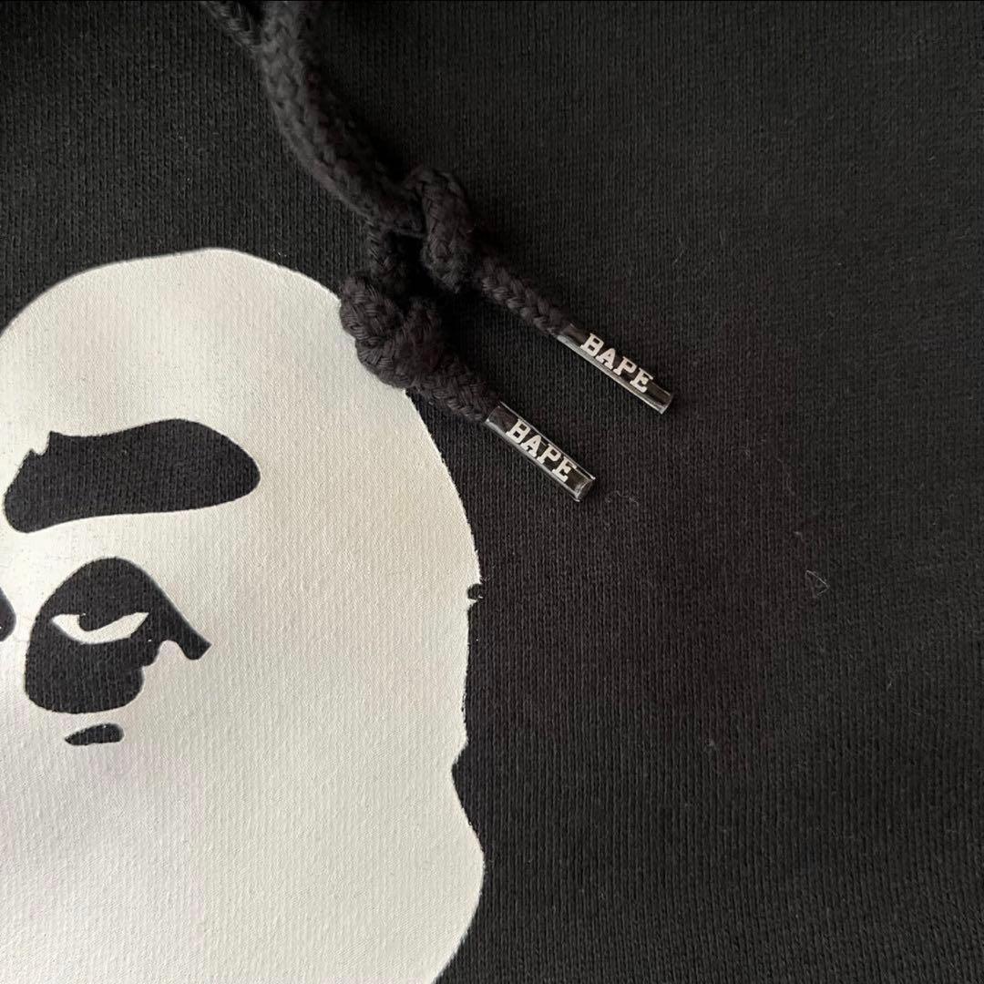 【A BATHING APE】エイプ 2XL パーカーフーディ 黒 ブラック