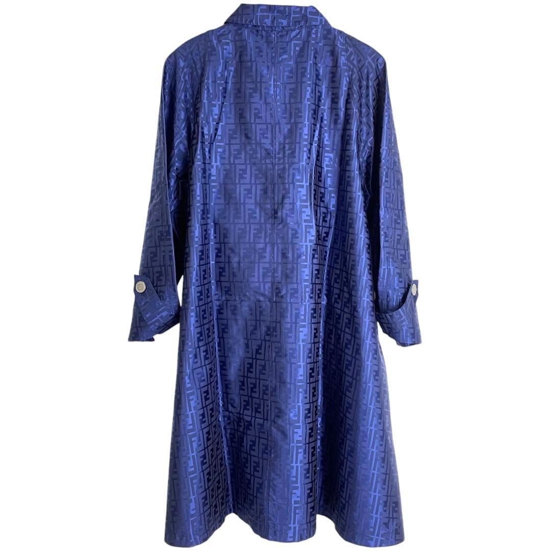 【美品】FENDI フェンディ ロングレインコート ズッカ柄