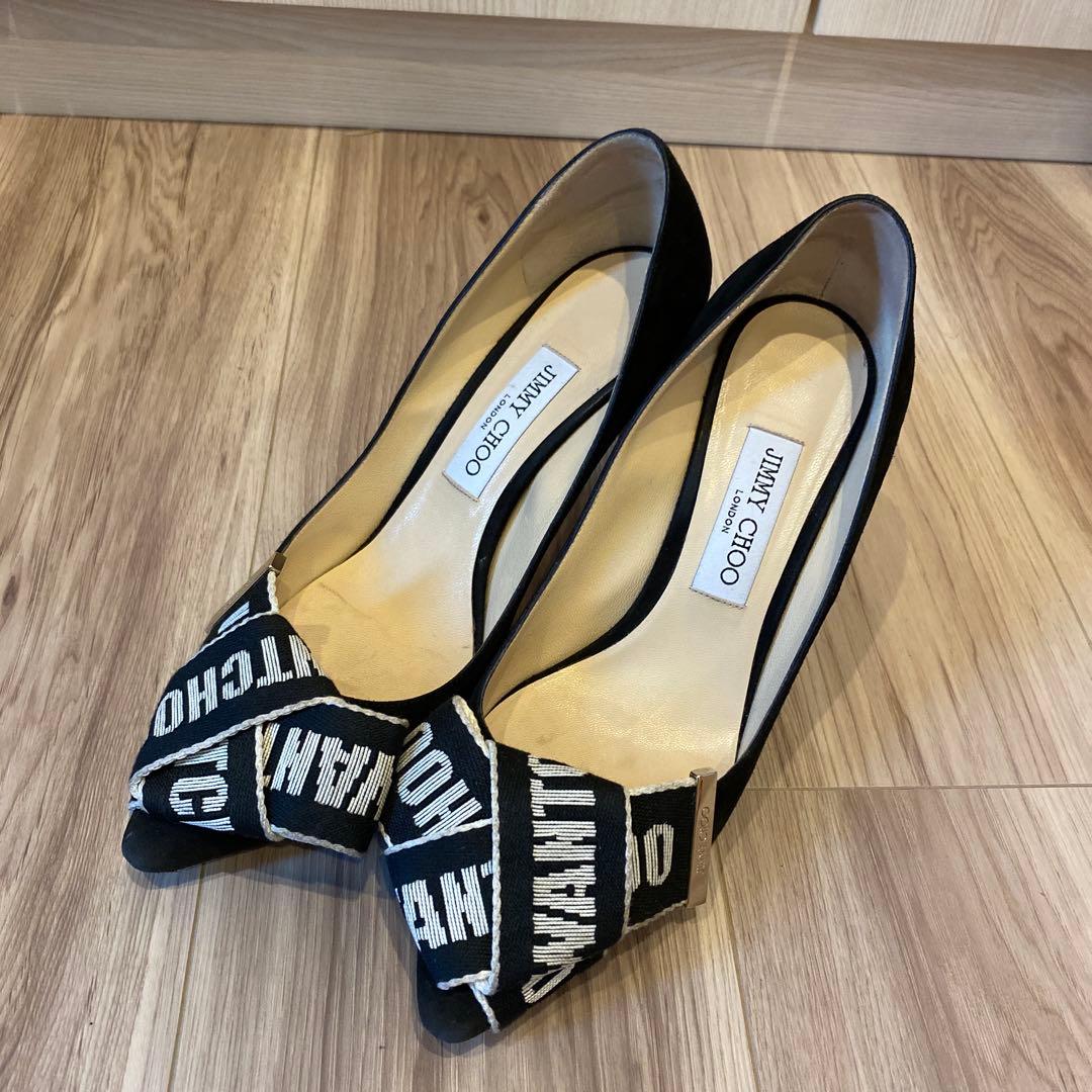 JIMMY CHOO ロゴ入りパンプス 39