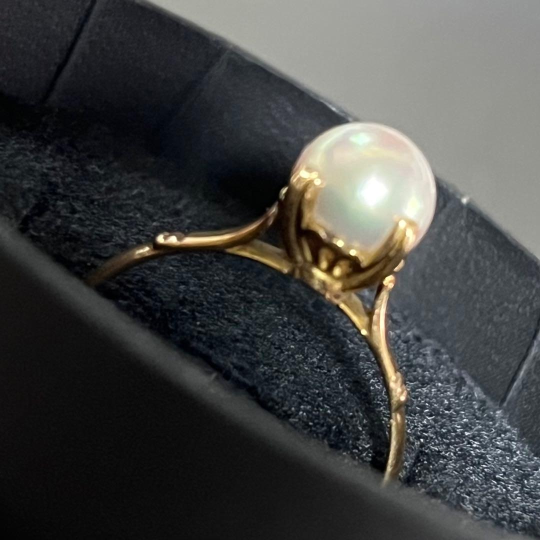 18金パールリング