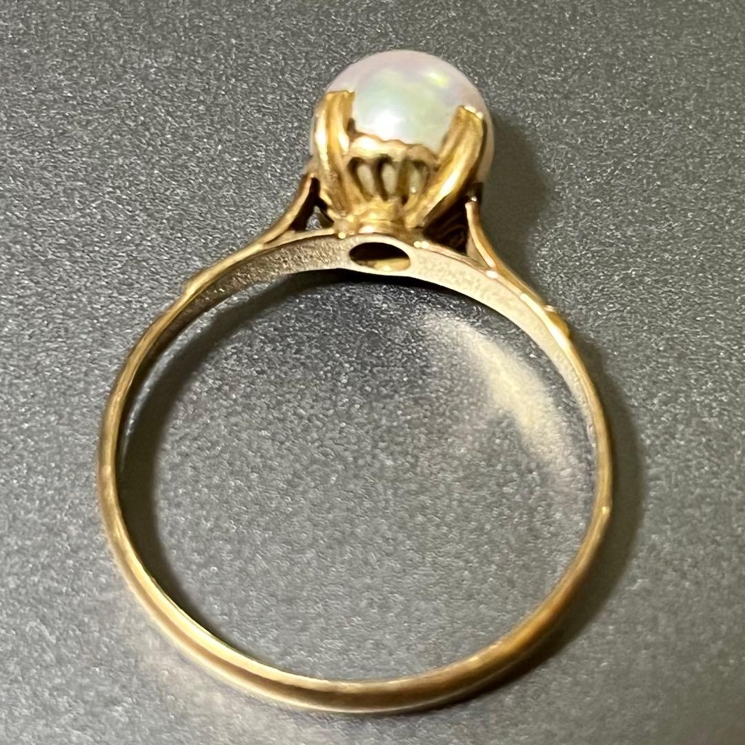 18金パールリング