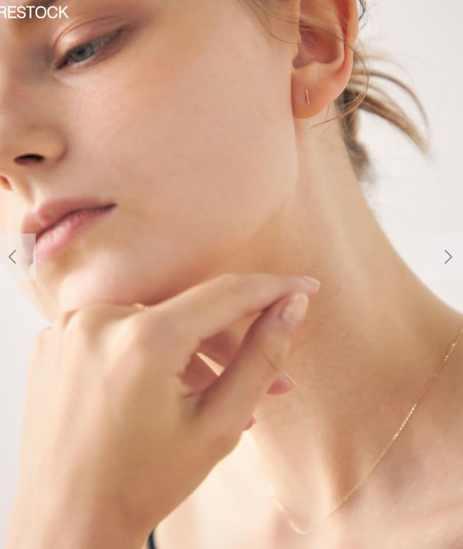 【美品】ete エテ　K10YG ワイヤー ピアス K18