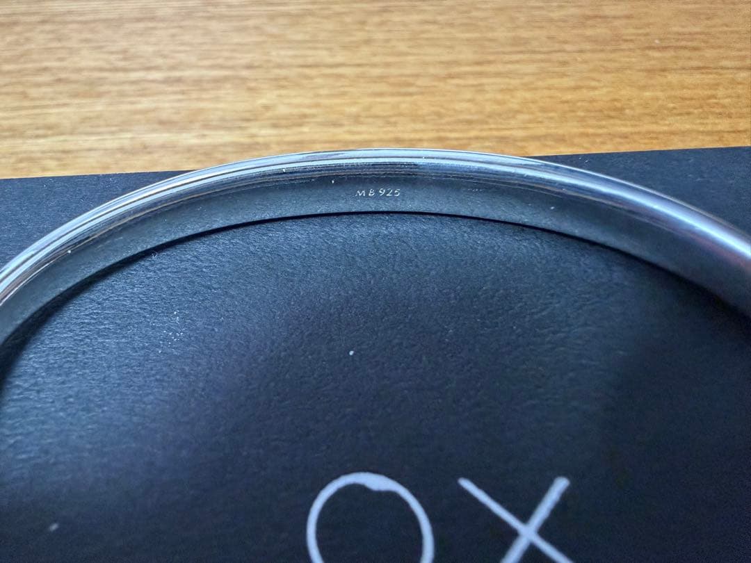 アクセサリー MB OX JEWELRY Silver Curve Bangle