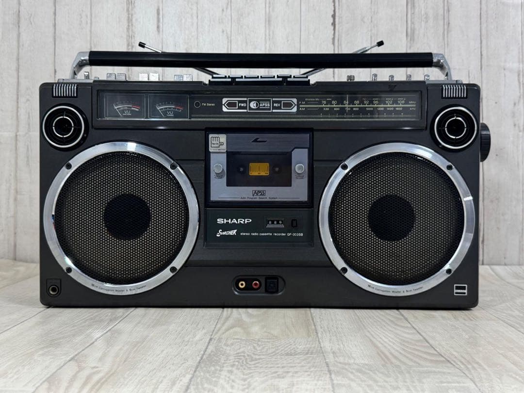 【動作品】SHARP シャープ GF-303 ラジカセ 昭和レトロ名機ラジオ