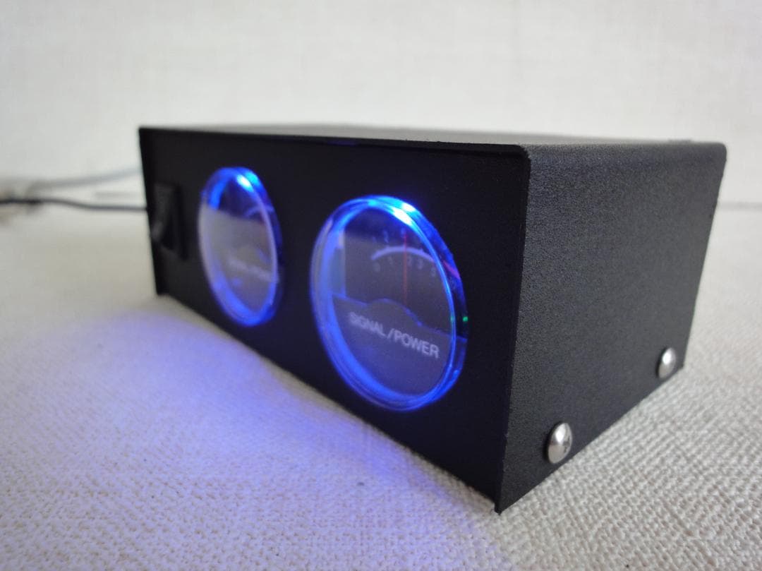 自作ステレオVUメーター221号機　（丸型未使用品）