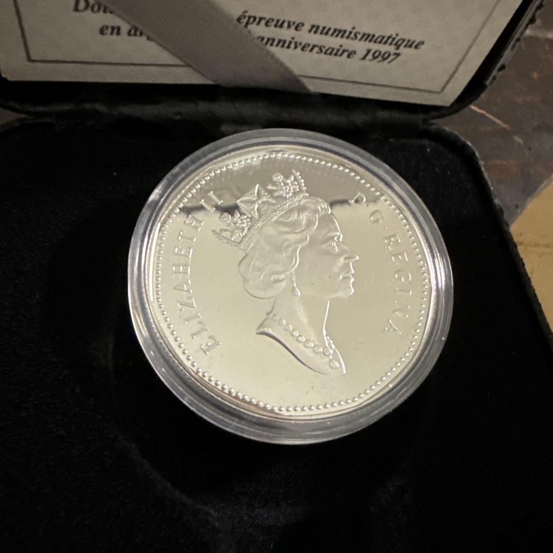 1997 カナダ シルバー ダラー ルーン 10 周年記念プルーフ