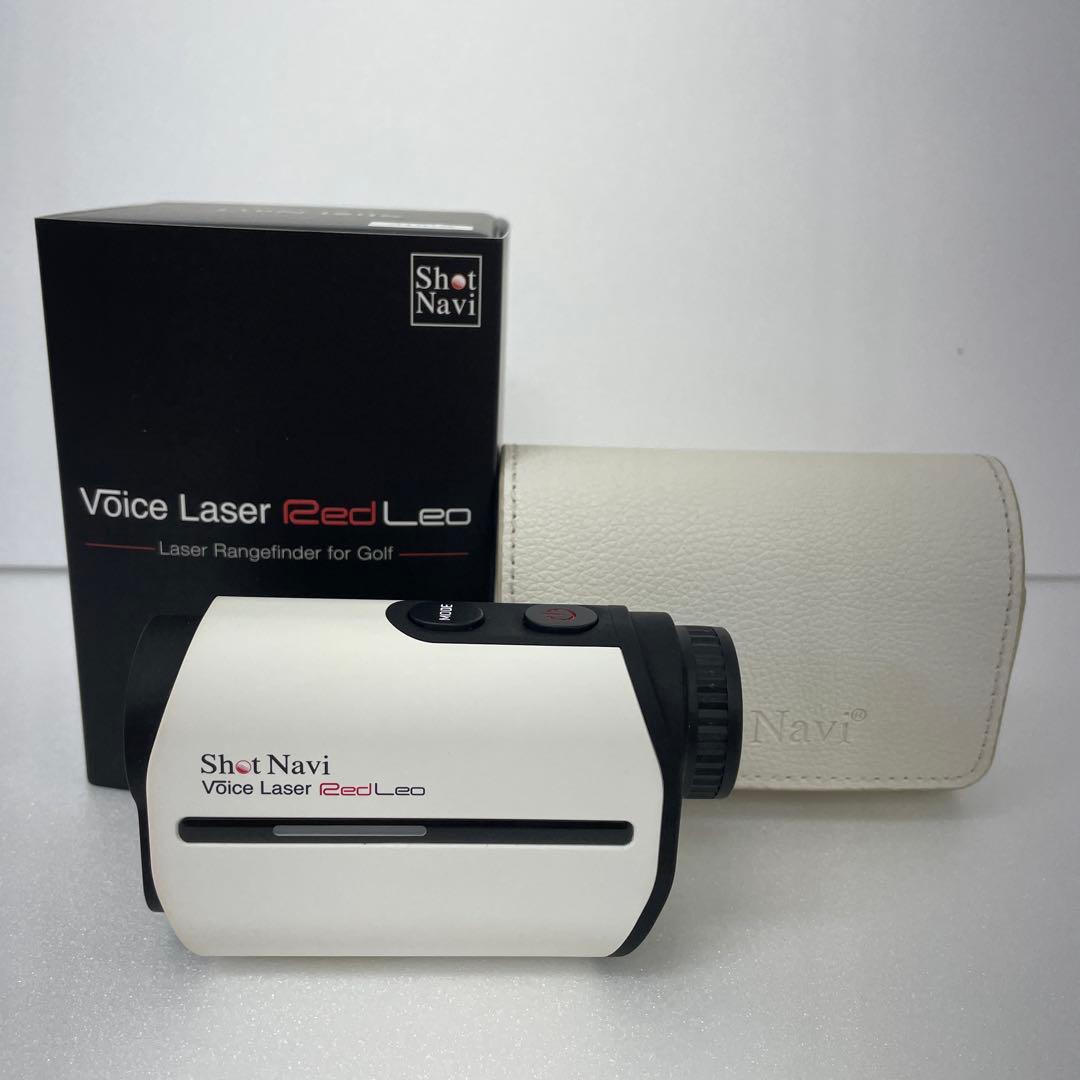 おまけ付　ShotNavi VOICE LASER RED LEO ホワイト