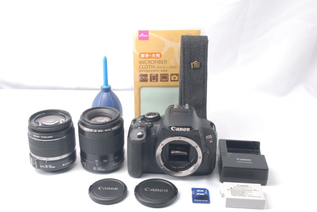 Canon EOS Kiss X6i ★望遠レンズ付Wレンズ☆ 一眼レフカメラ★