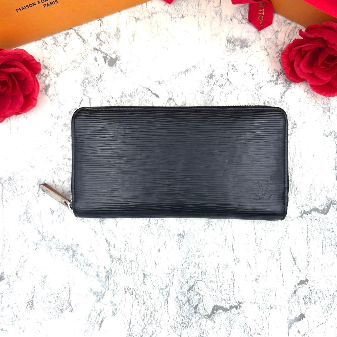 【新型モデル】 ルイヴィトン エピ ノワール ジッピーウォレット 長財布