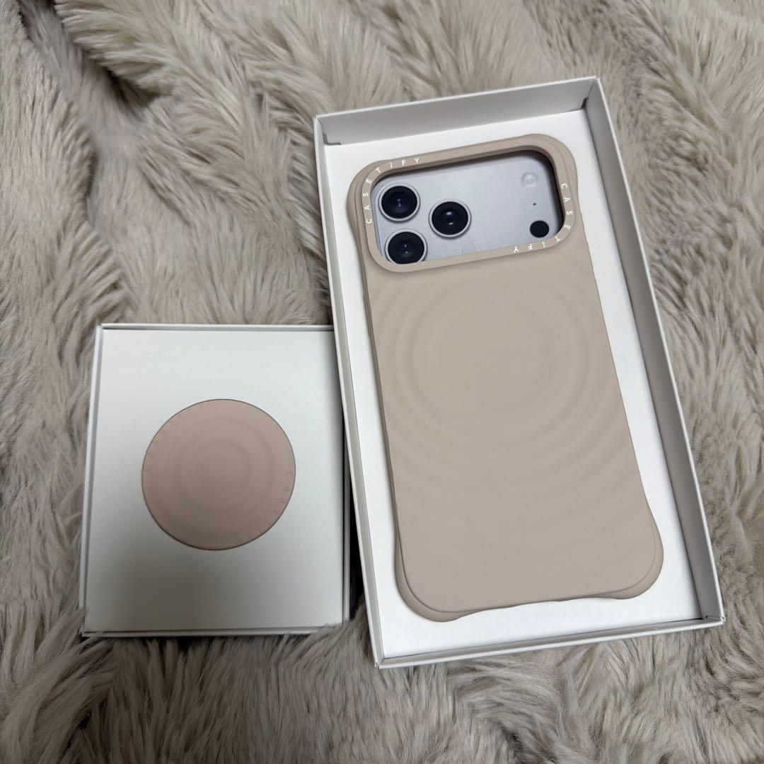 iPhone17promax☺︎︎︎︎ CASETiFY☺︎︎︎︎ケースグリップスタンド　セット