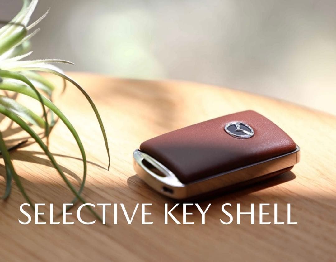 【新品未使用】マツダ純正セレクティブキーシェル レザー(ブラウン) Mazda
