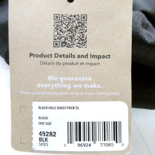patagonia パタゴニア ブラックホール ウエスト パック 5L ブラック