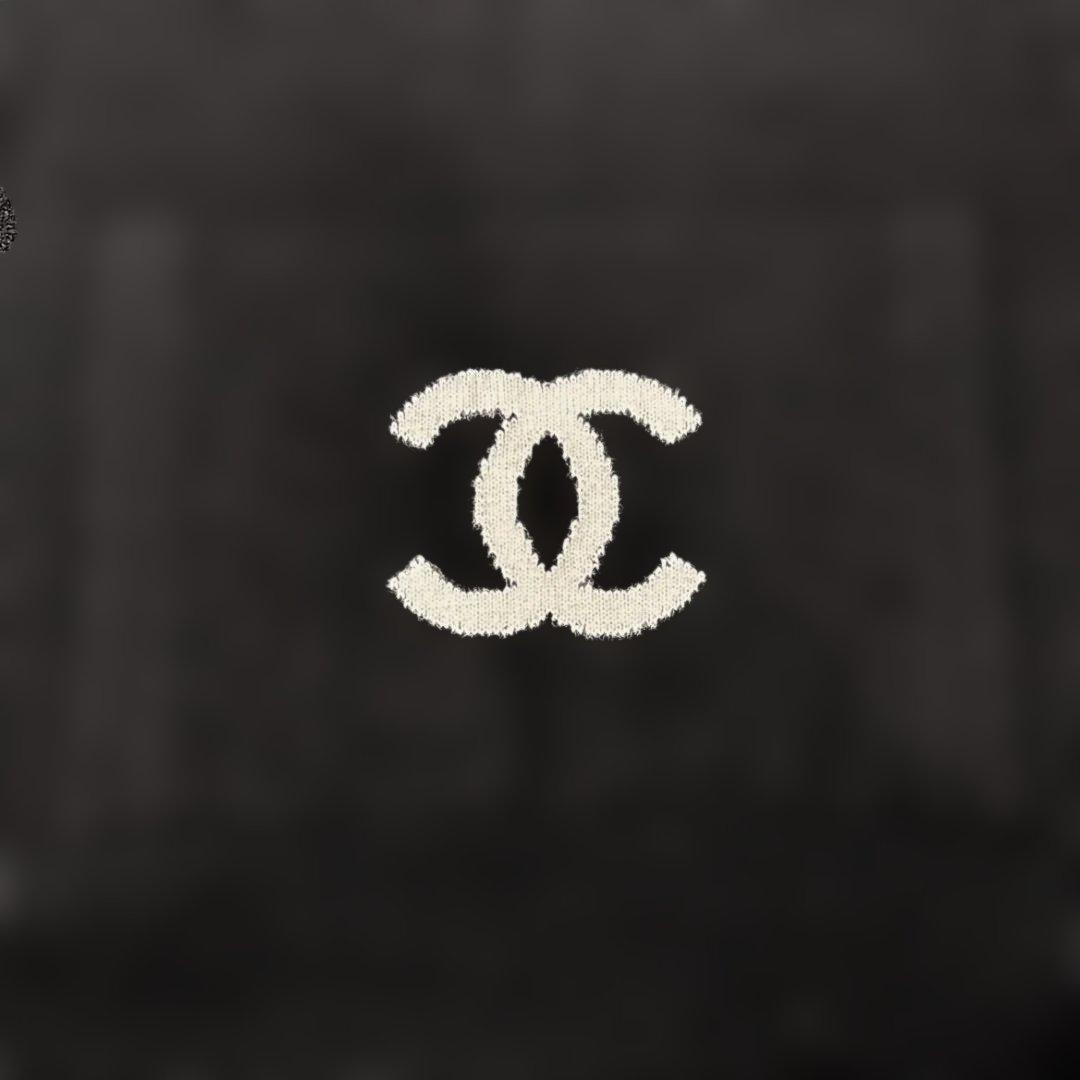 CANEL　シャネル　カンガルーニット　カシミアセーター　ココマーク　長袖　黒