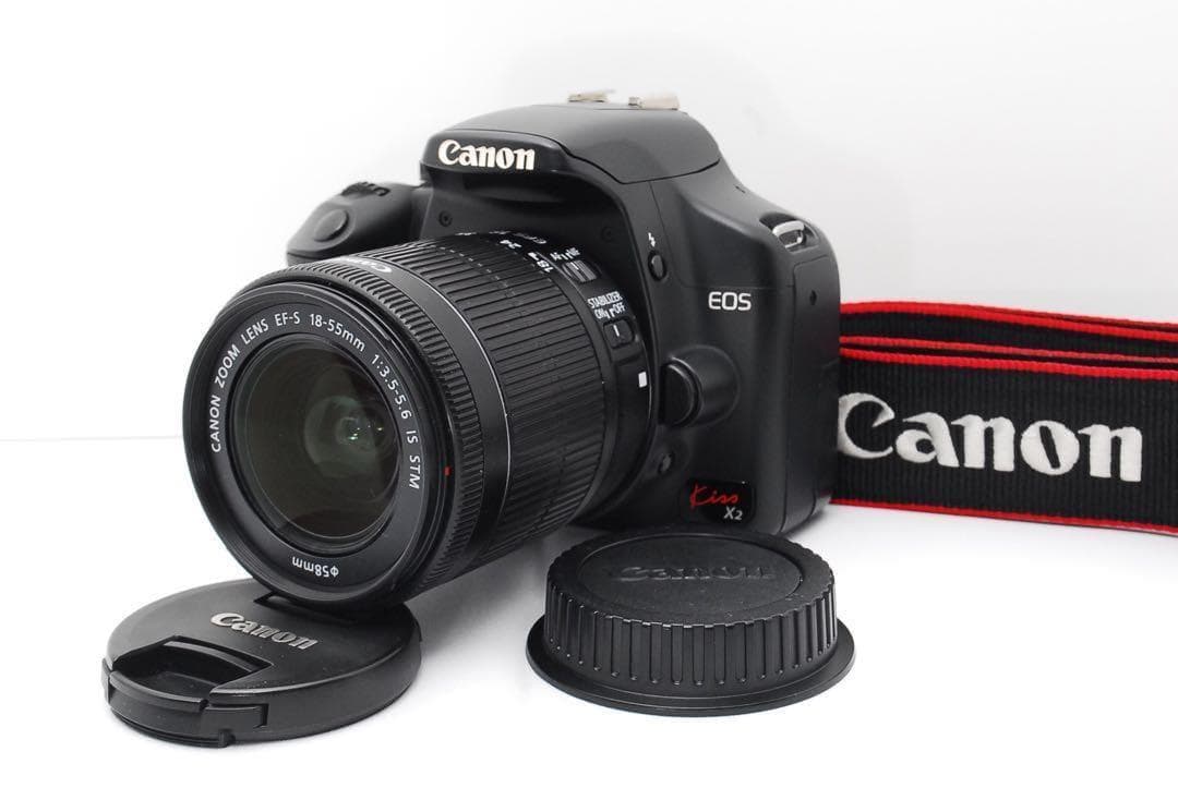 【ショット数極僅】美品 Canon Kiss X2 レンズキット スマホ転送◎