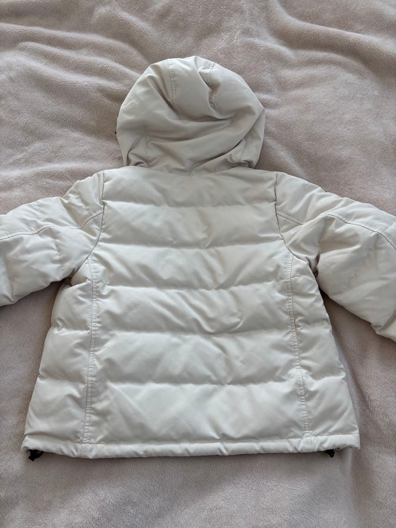 ダントン　ファーフード付ダウンジャケット　オフホワイト