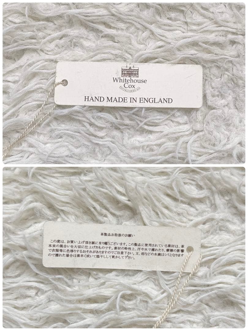 未使用タグ付き　Whitehouse Cox Bridel Leather 黒