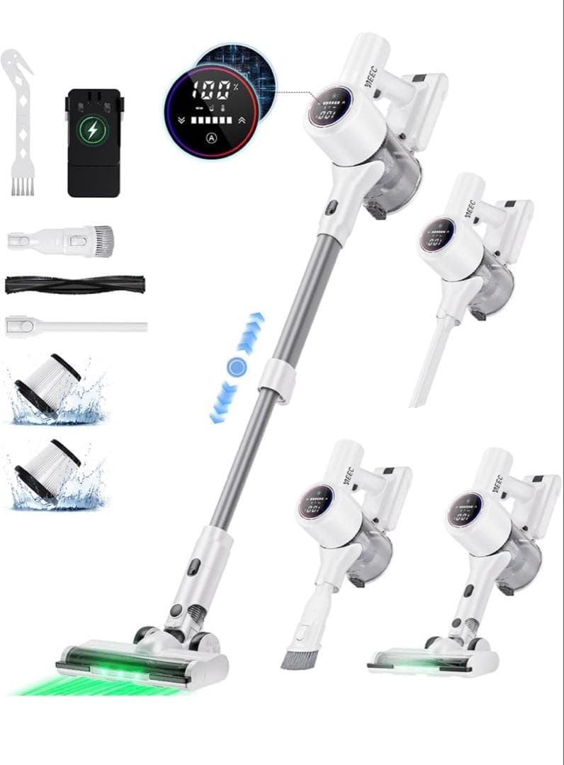 2025年最新掃除機コードレス業界注目自動式吸引力AI70Kpa定価39980円