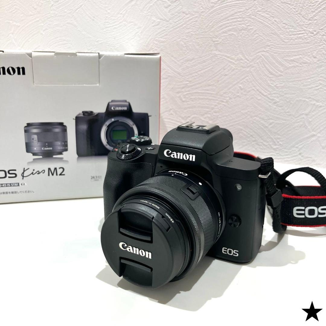 Canon キャノン EOS Kiss M2 キット ミラーレス 一眼 カメラ