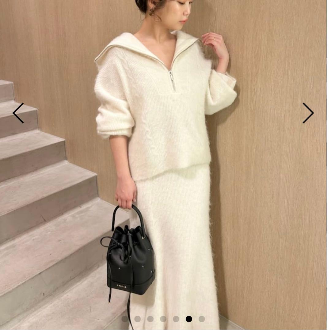 新作FRAY.I.D アルパカシャギーニット　セットアップ　完売商品【新品】