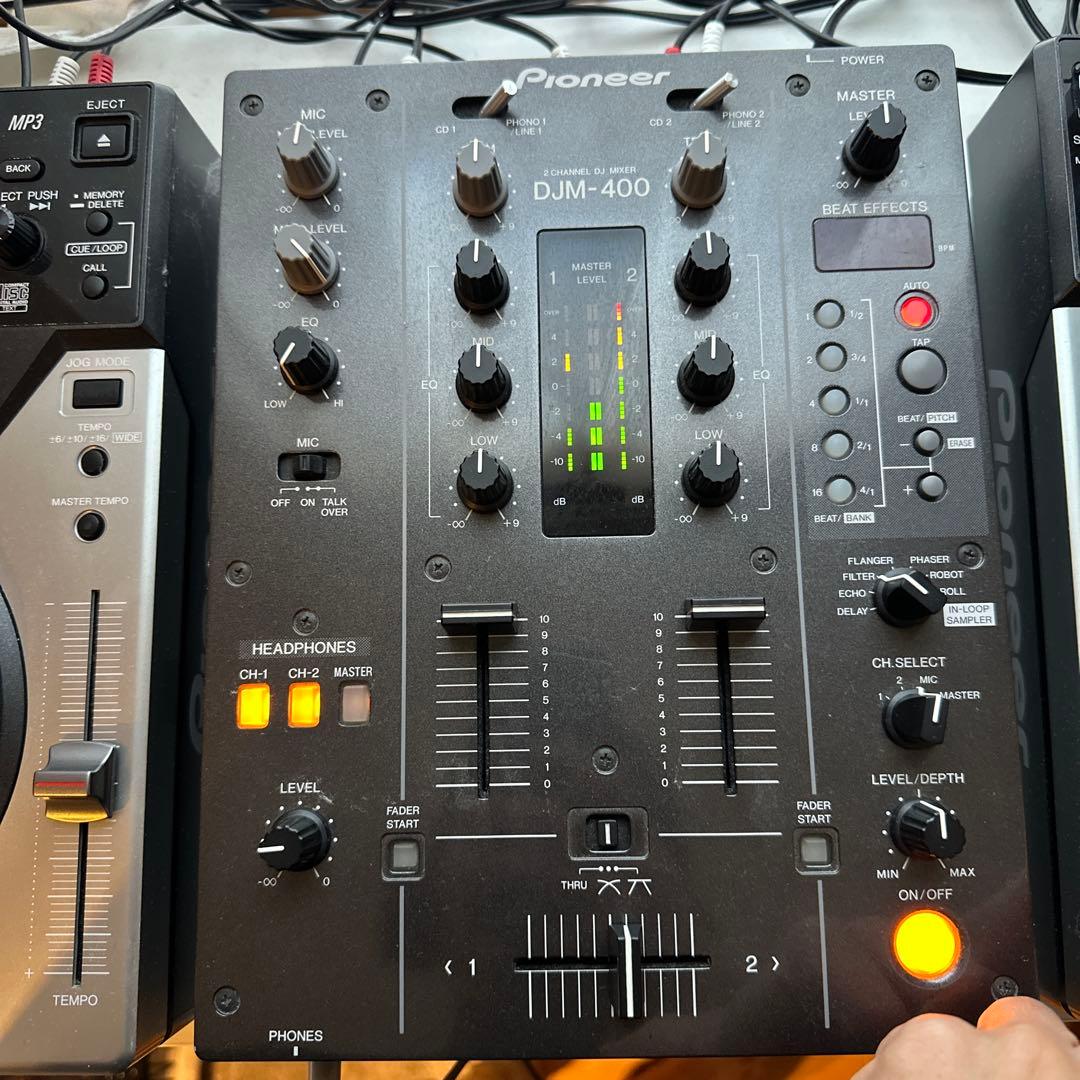 Pioneer CDJ-400,DJM-400セット ※箱あり