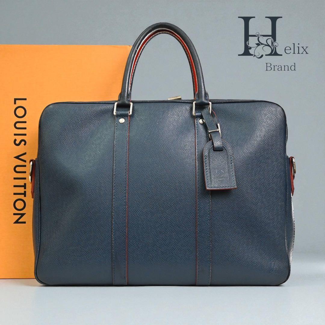 【美品】ルイヴィトン　タイガ　ビジネスバッグ　トートバッグ　レザー　通勤　鞄