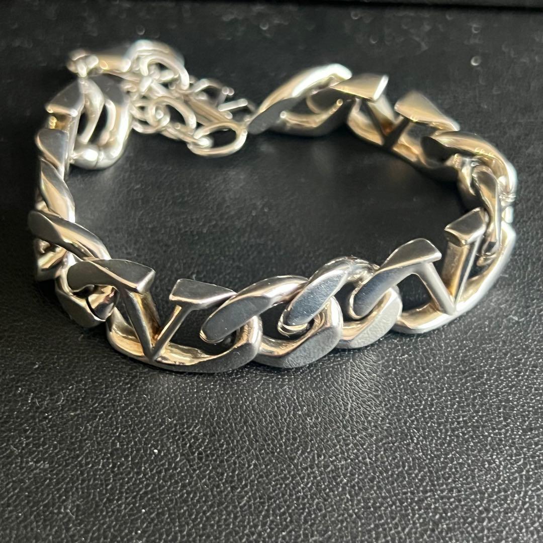 VALENTINO GARAVANI ブレスレット SV925 シルバーVロゴ