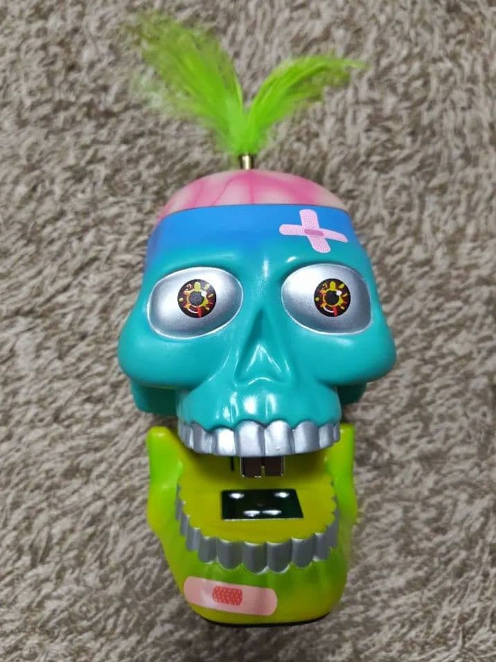 NAT08様用ピローヌ　スカル小物入れ　ホチキス