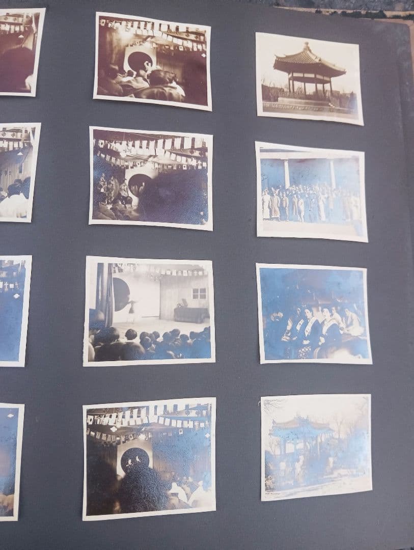 満州の古い写真　６７枚　貼り付け　アルバム　　風景　人物　建築　風俗　戦前