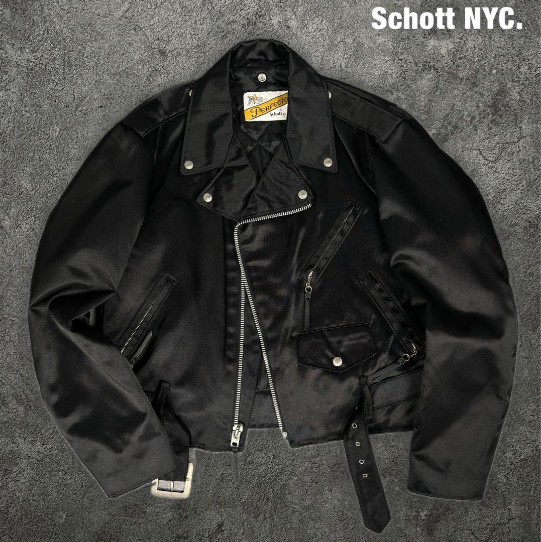 Schott NYC. 80s ビンテージ ナイロン ライダース ジャケット