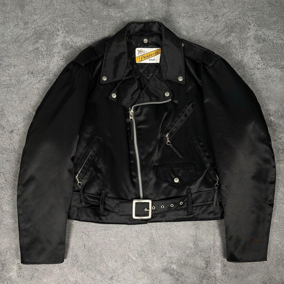 Schott NYC. 80s ビンテージ ナイロン ライダース ジャケット
