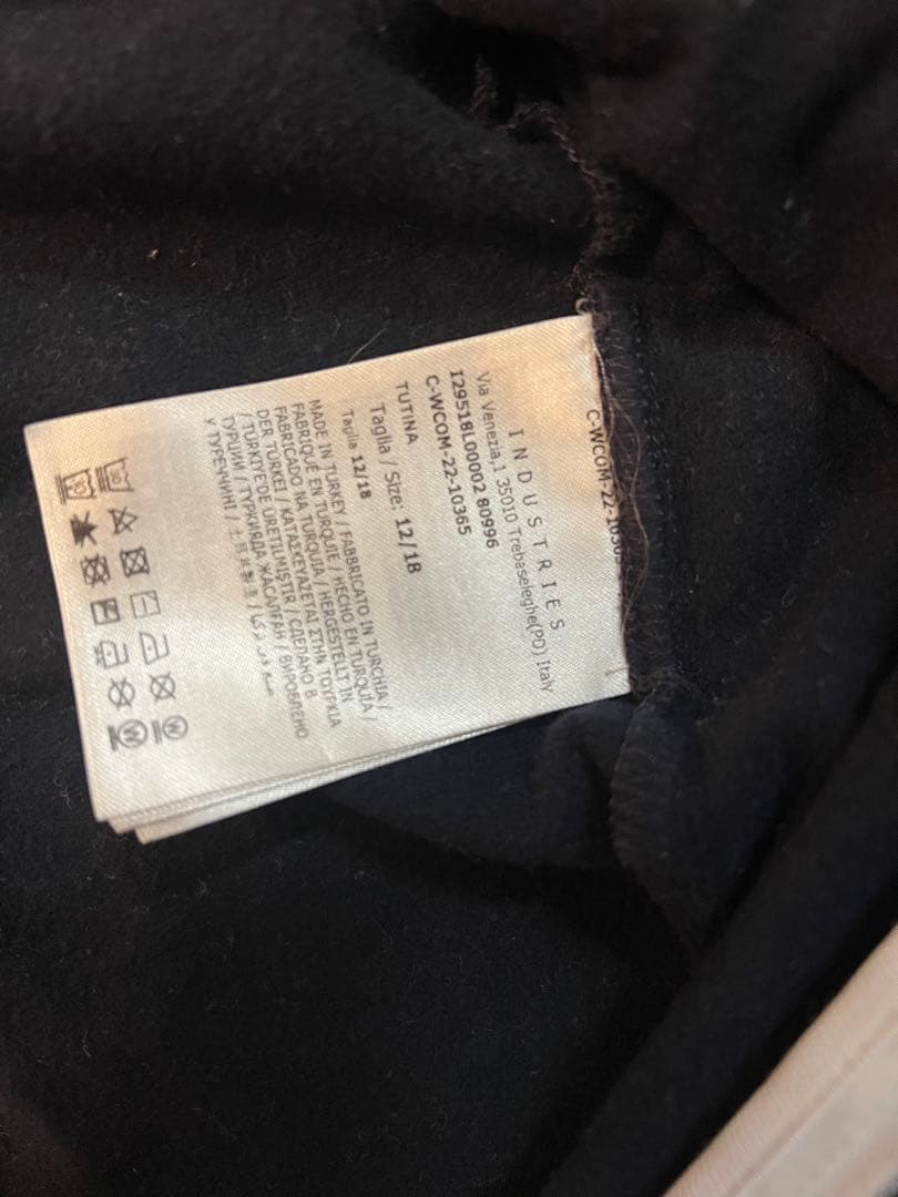 MONCLER フード付きロンパース ネイビー