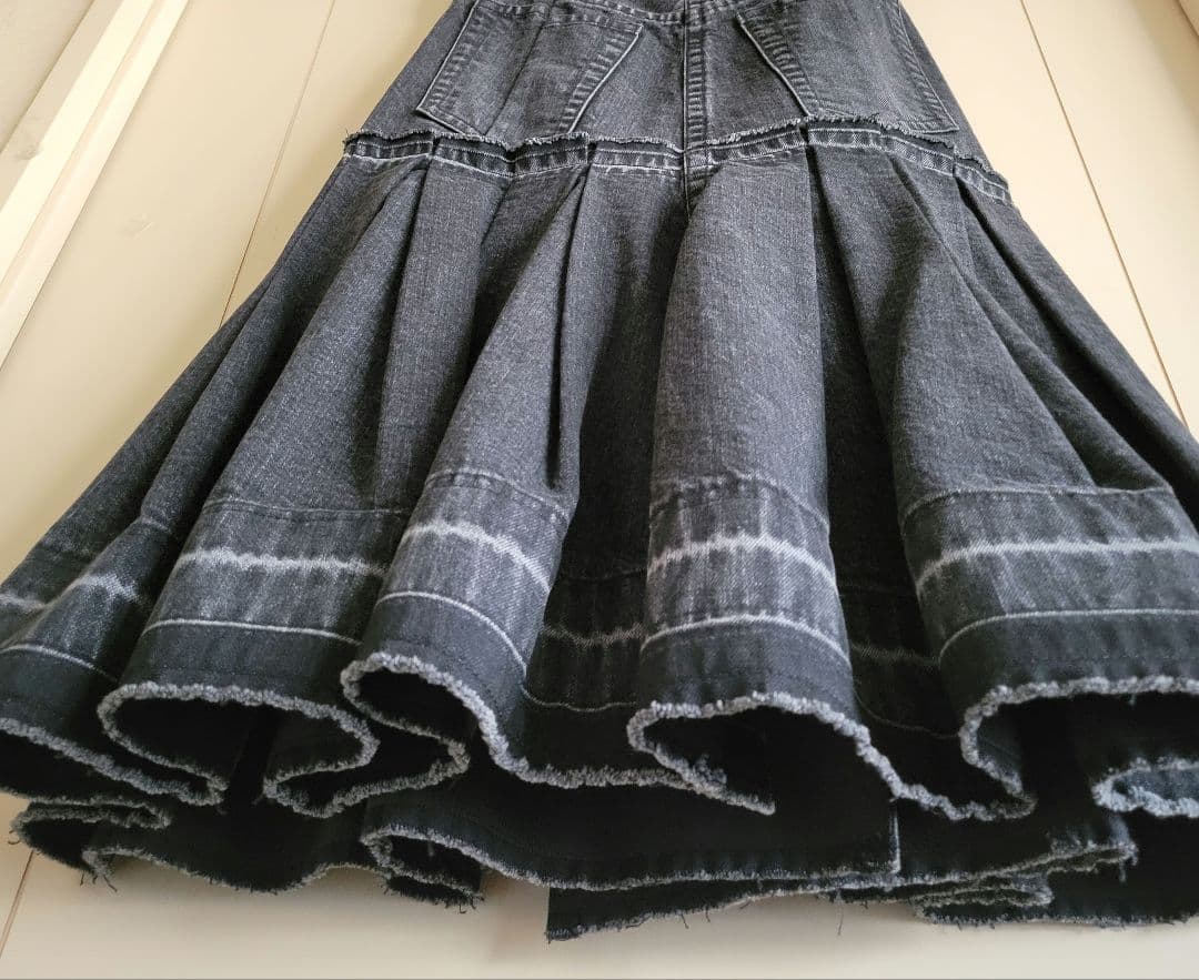 《専用》sacai マーメイド デニム ジップスカート ブラック サイズ1