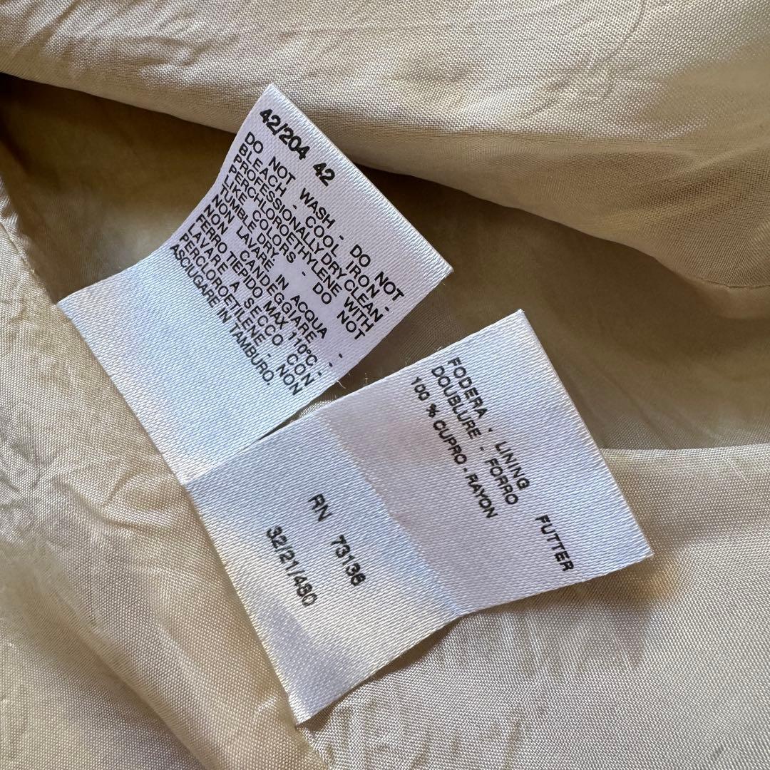 大きいサイズ42 MaxMara セットアップ　グレージュ　　パンツスーツ