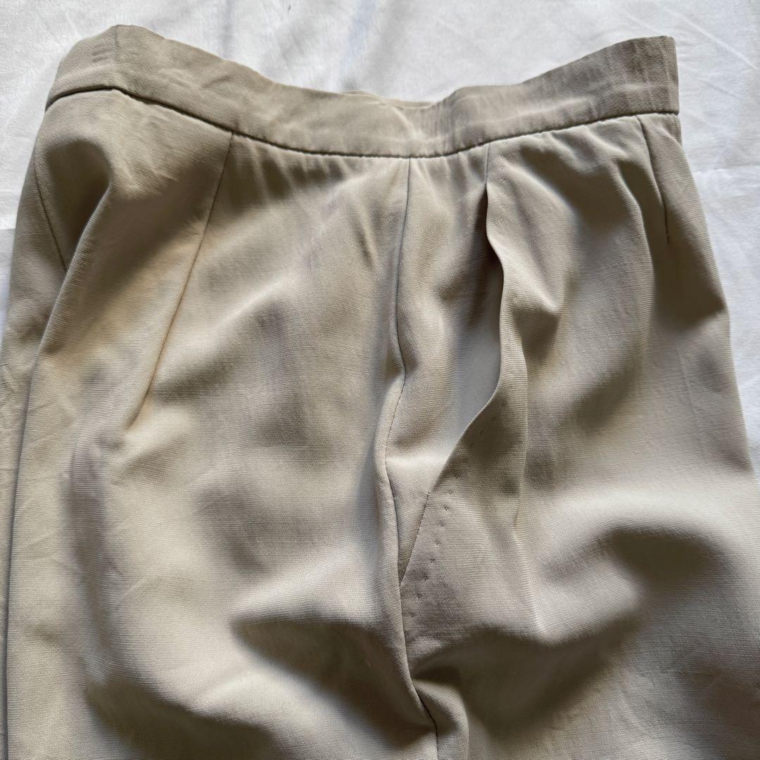 大きいサイズ42 MaxMara セットアップ　グレージュ　　パンツスーツ