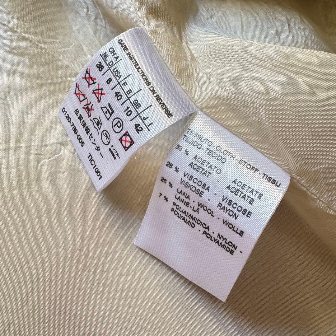 大きいサイズ42 MaxMara セットアップ　グレージュ　　パンツスーツ